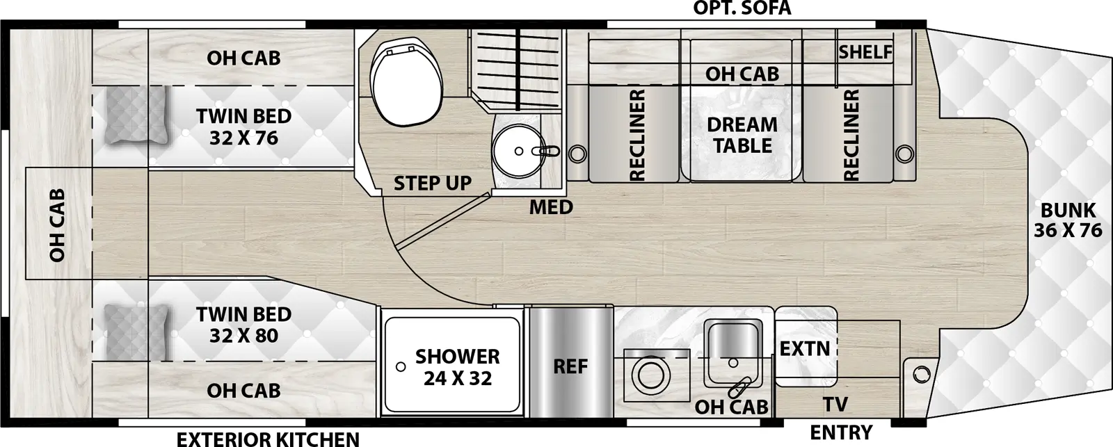 Prism 25TB Floorplan